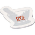 4" x 4" Die Cut Adhesive Notepad - Paw